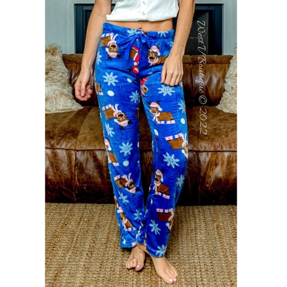 NWT Women’s Fleece Pajama Pants with Drawstring